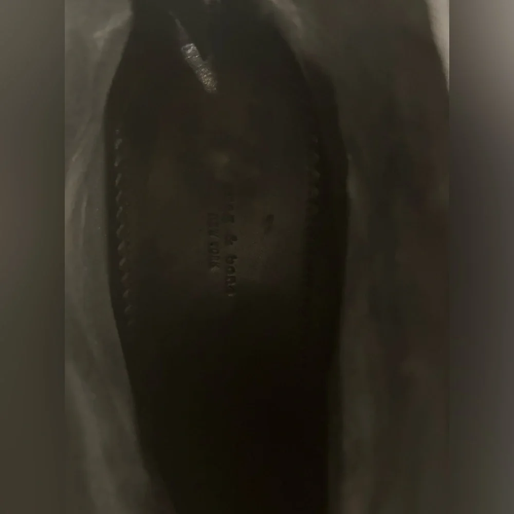 rag & bone Kerr Black Leather Back-Tab Boot 41 - Picture 7 of 10